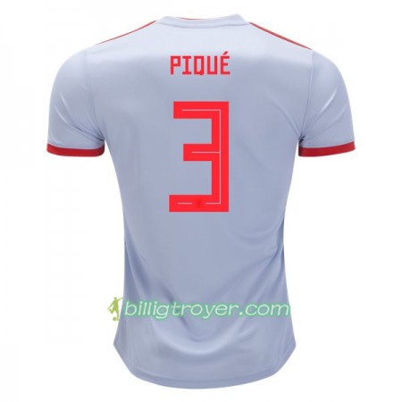 Billige Fotballdrakter Spania Pique 3 VM 2018 Bortedraktsett